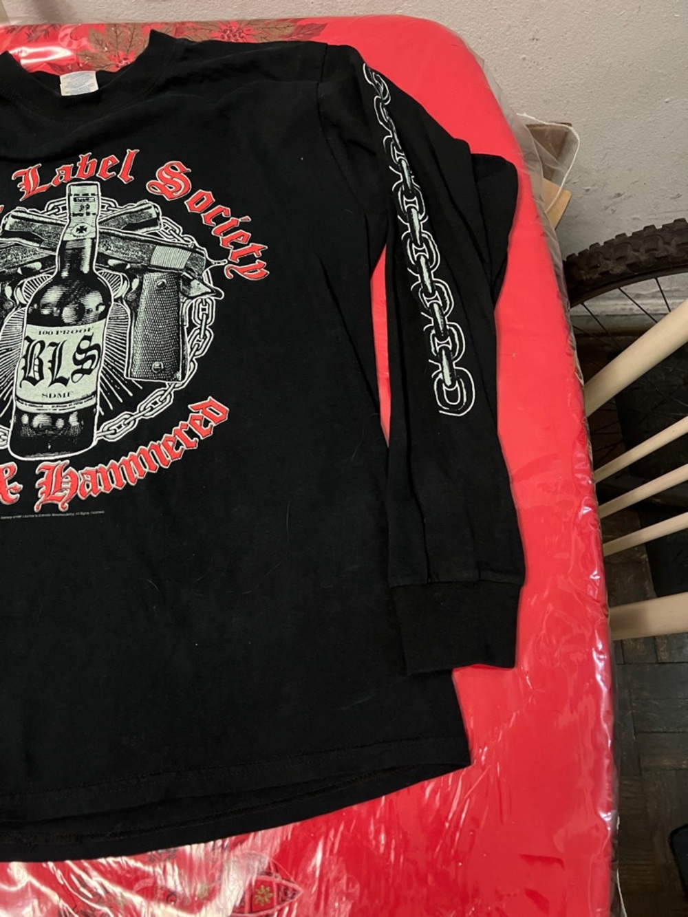 Vintage 2005 Black Label Society Long Sleeve Concert Tour Shirt Sz Medium - Picture 5 of 8